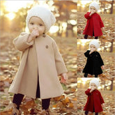 Winter Solid Color Baby Girls' Coat